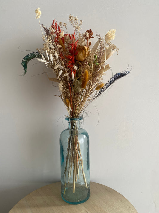 Gros bouquet de fleurs séchées - Terracotta