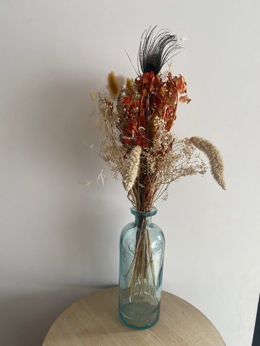Gros bouquet de fleurs séchées - Terracotta
