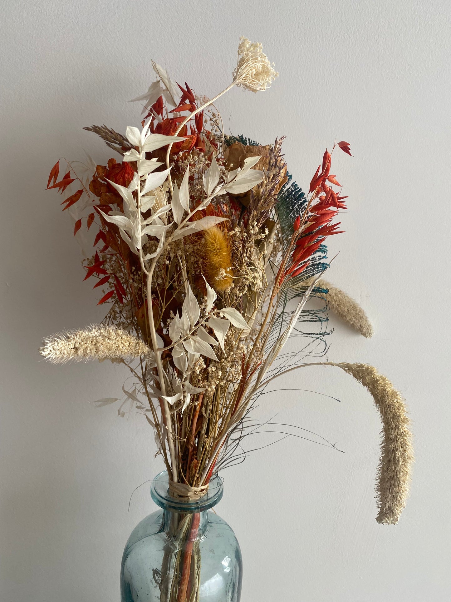 Gros bouquet de fleurs séchées - Terracotta