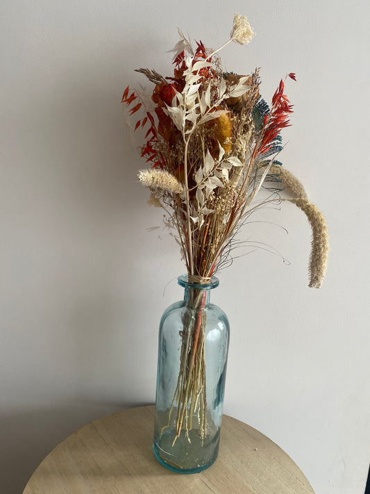 Gros bouquet de fleurs séchées - Terracotta
